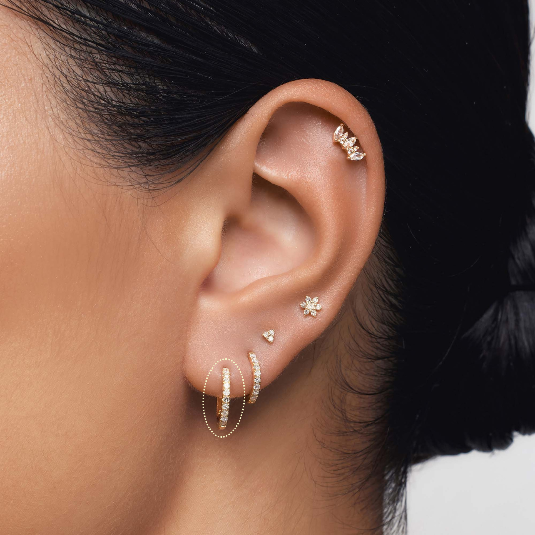 Diamond Huggies (12mm)