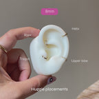 Diamond Huggies (8mm)