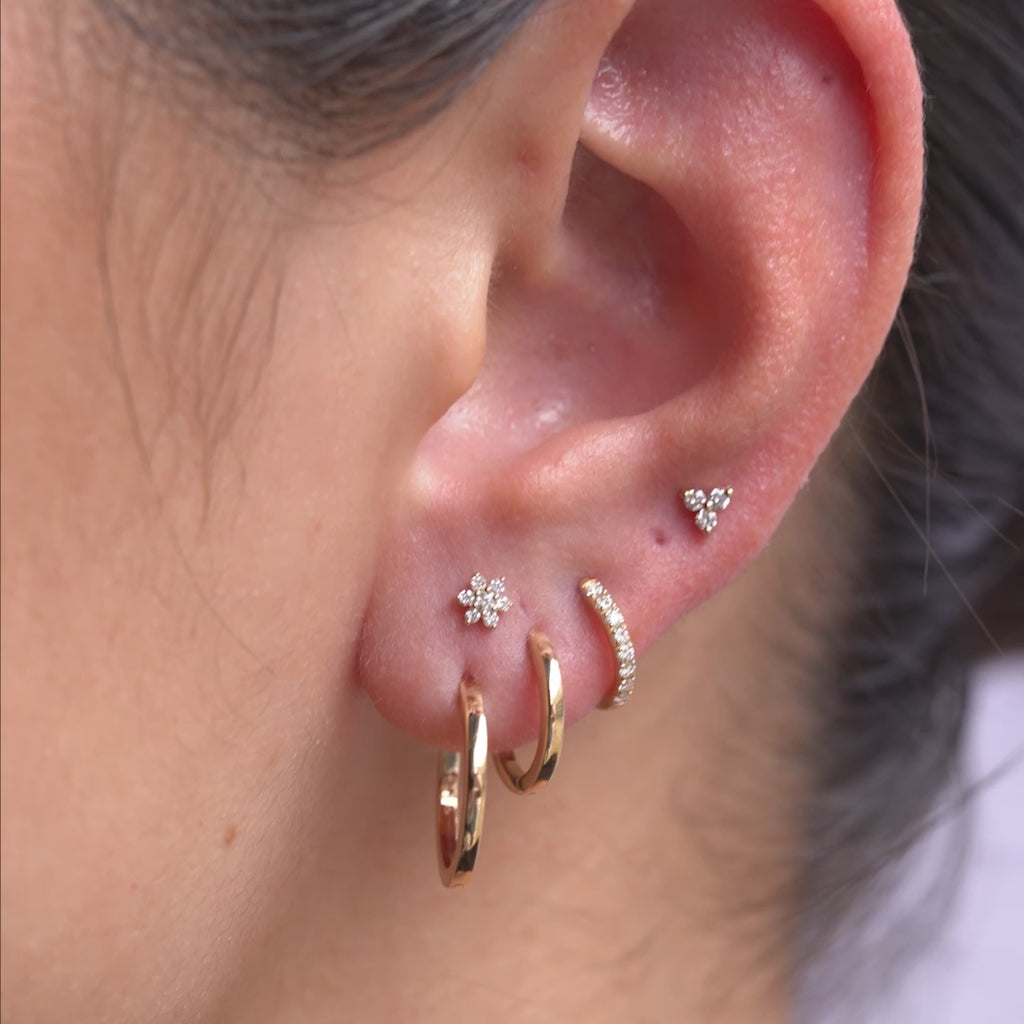Diamond Flower Piercing