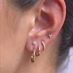 Diamond Flower Piercing