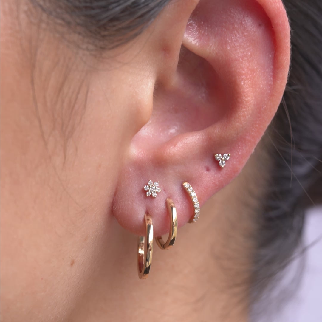 Diamond Flower Piercing