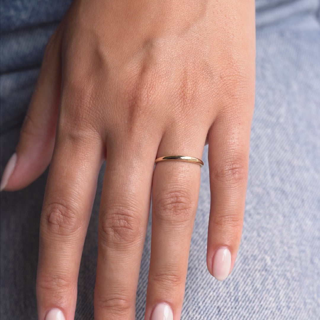 Anello a cupola sottile
