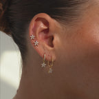 Flower Flatback Stud Earring