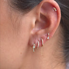 Orecchino con Opale e Diamante
