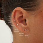 Birthstone-Bunt (3 par)