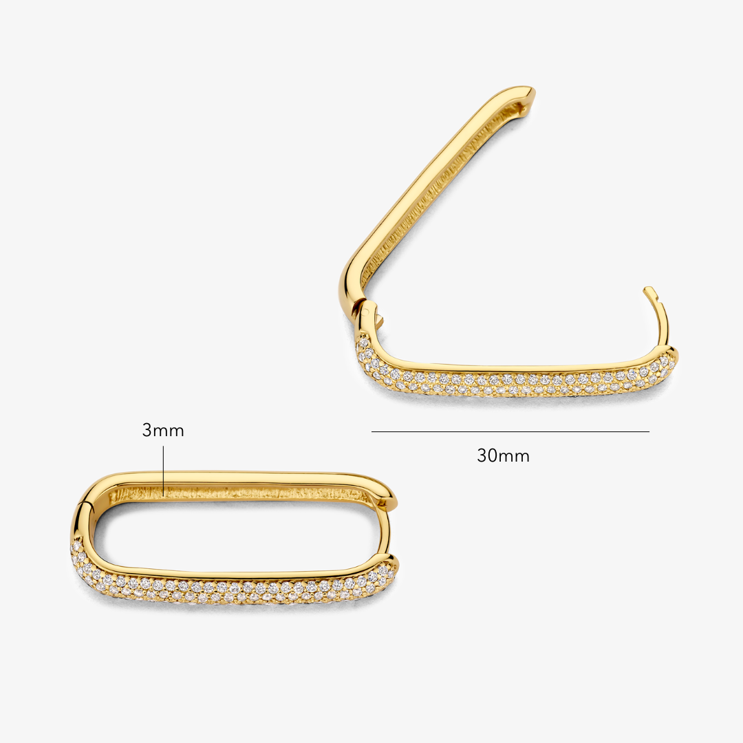 Large Icon Pavé Hoops