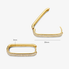 Large Icon Pavé Hoops
