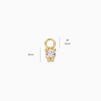 Single Round Hoop Charm