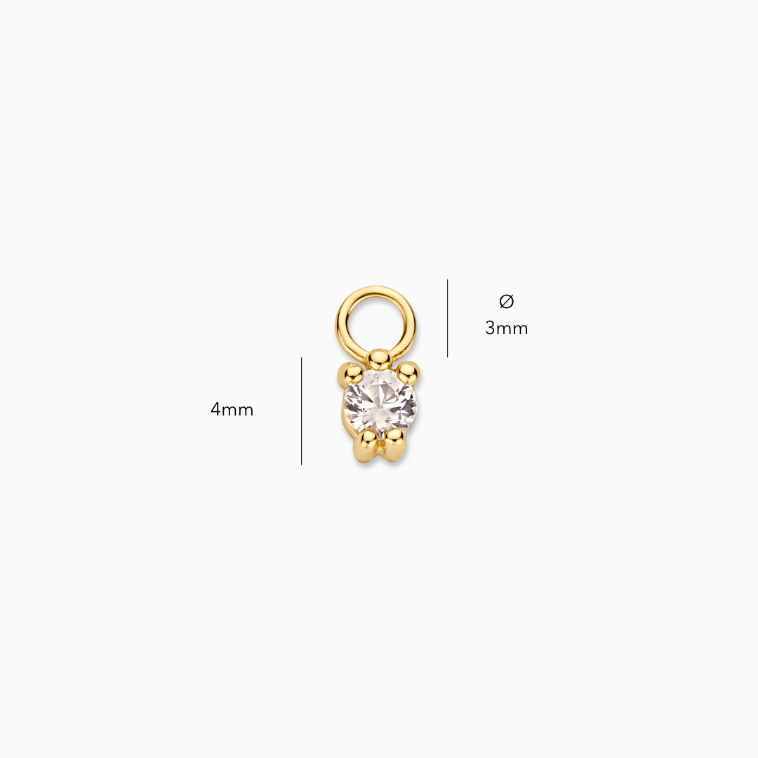 Single Round Hoop Charm