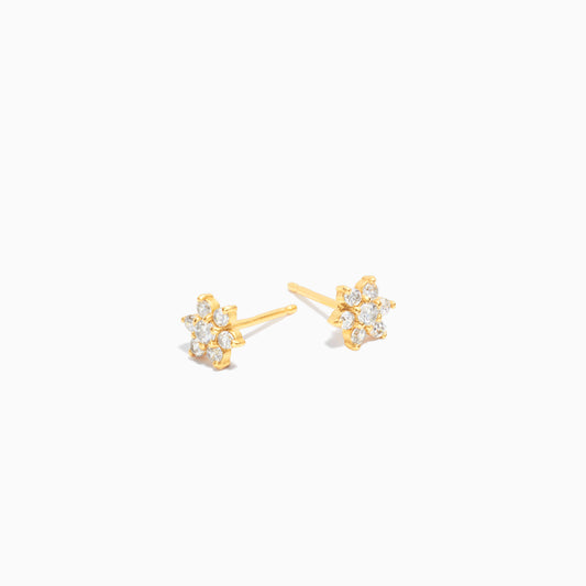 Zirconia Flower Earrings